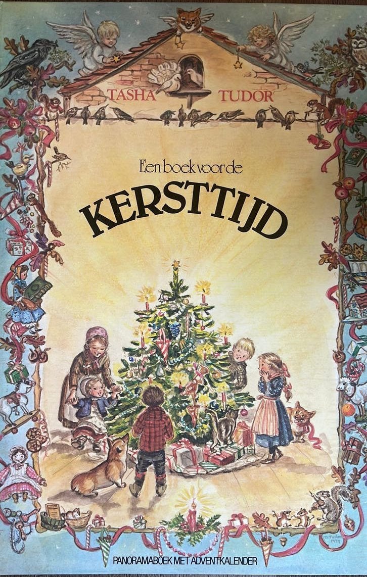 Vintage pop-up boek advent kerstboek Tasha Tudor 1980, Ophalen of Verzenden, Zo goed als nieuw