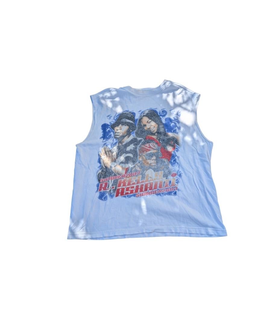 r kelly x ashanti tank top 00s – xl –, Kleding | Heren, T-shirts, Vintage, Vintage, Ophalen of Verzenden, Zo goed als nieuw
