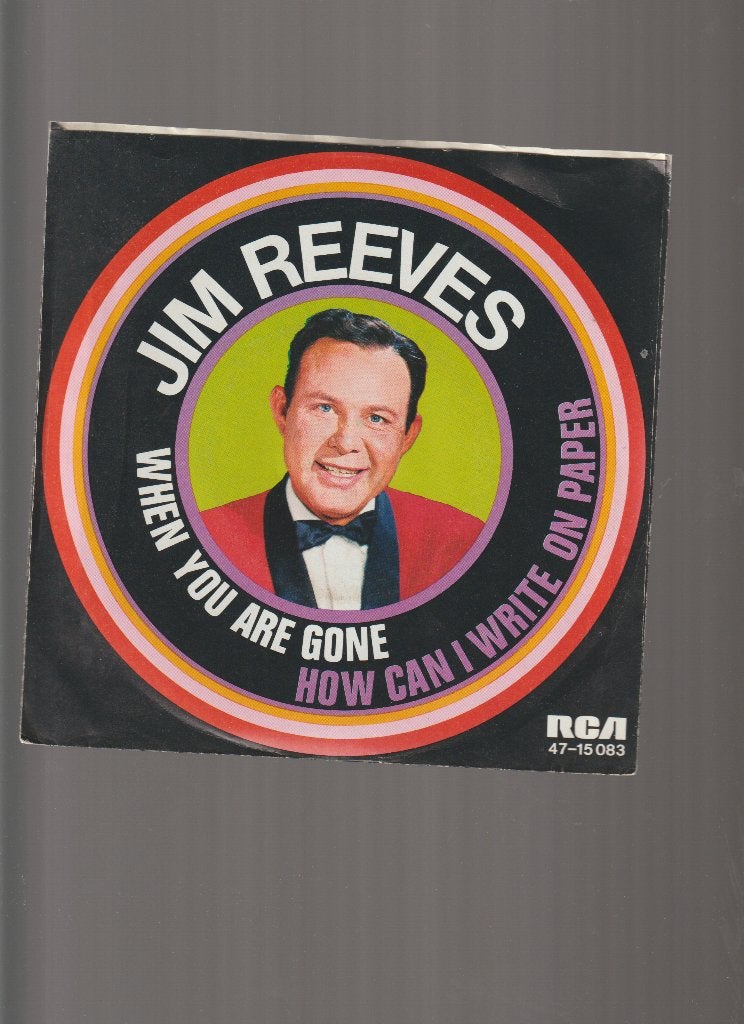 JIM  REEVES  --  WHEN  YOU  ARE  GONE, 7 inch, Nieuw in verpakking, Country en Western, Fotohoes
