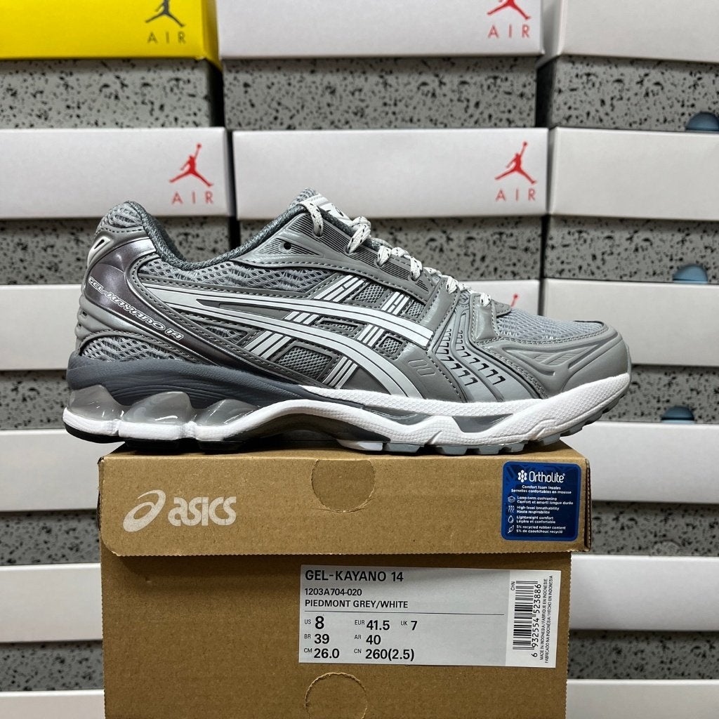 ASICS Kayano 14 Grijs/Wit | 1-2 Werkdagen Leverbaar, Ophalen of Verzenden, Nieuw, Overige kleuren, Sneakers of Gympen