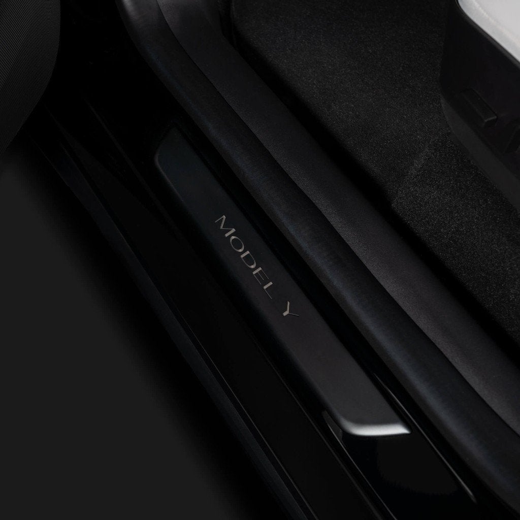 Foto 2 van Tesla Model Y verlichte dorpellijsten origineel nieuw