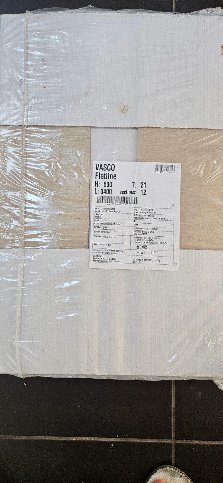 Vasco Flatline radiator 600x400mm, nieuw in verpakking, Ophalen, 30 tot 80 cm, Radiator, Nieuw
