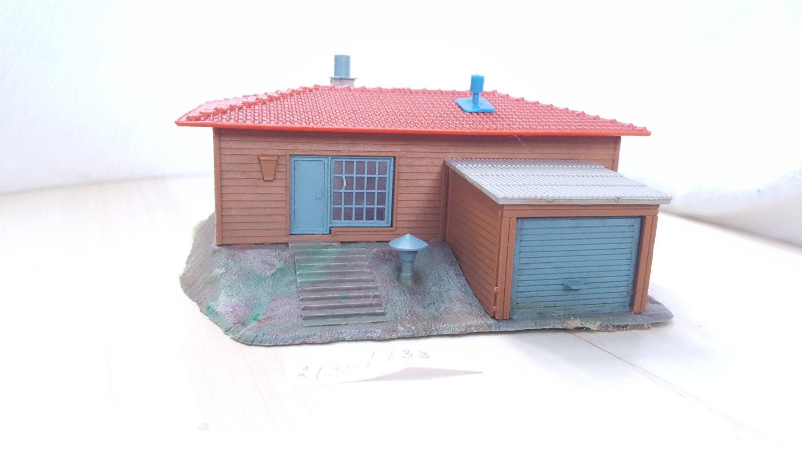 Pola H0 524 villa met garage 1972, Overige merken, Gebruikt, Gelijkstroom of Wisselstroom, Brug, Tunnel of Gebouw
