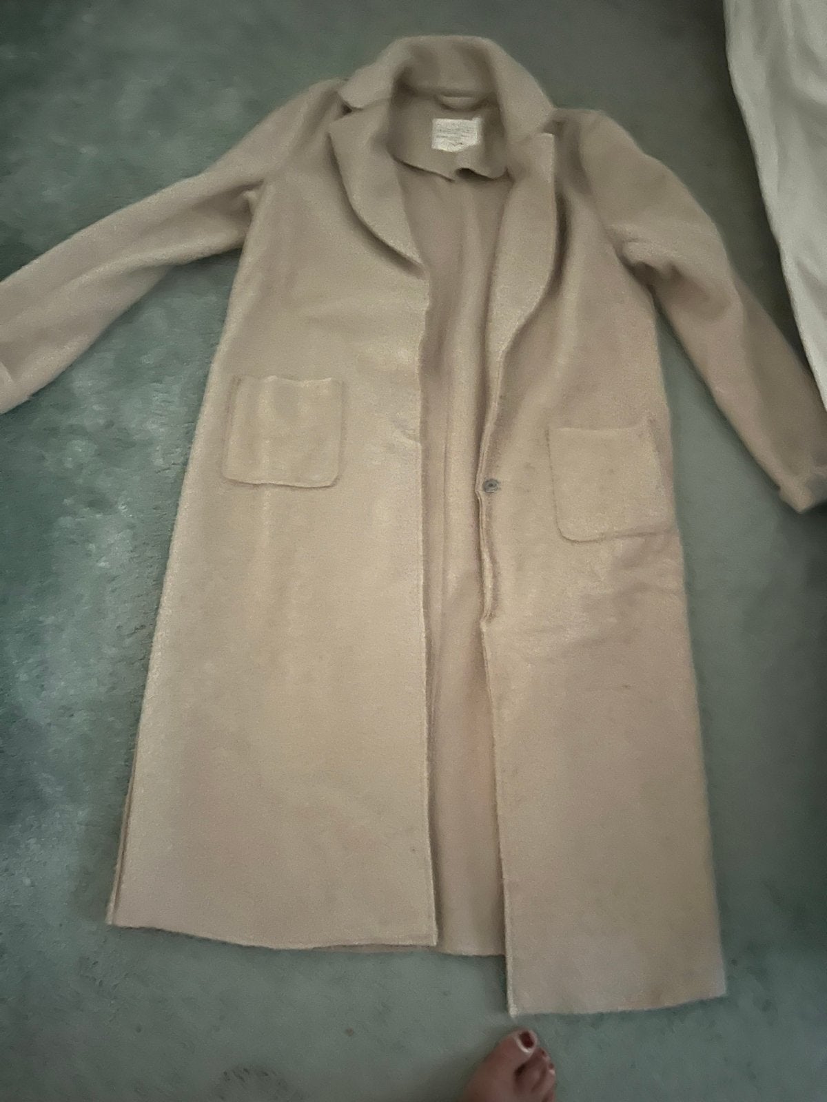 Beige teddy jas maat 40, Ophalen of Verzenden, Zo goed als nieuw, Maat 38/40 (M), Beige