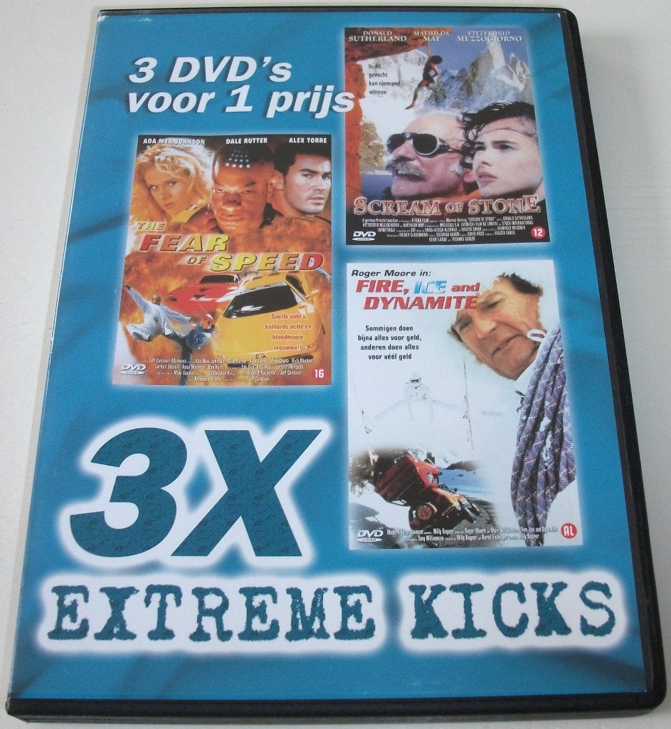 Dvd *** 3X EXTREME KICKS *** 3-Filmpack Deel 4, Nederlands, Actie, Ophalen of Verzenden, Vanaf 12 jaar