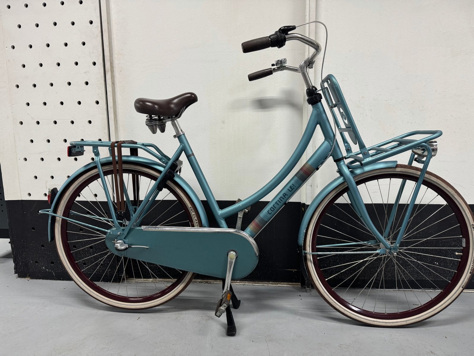 Nette Cortina U4 Transportfiets - Lichtblauw 28 inch, Fietsen en Brommers, 26 inch of meer, Terugtraprem, Versnellingen, Ophalen of Verzenden