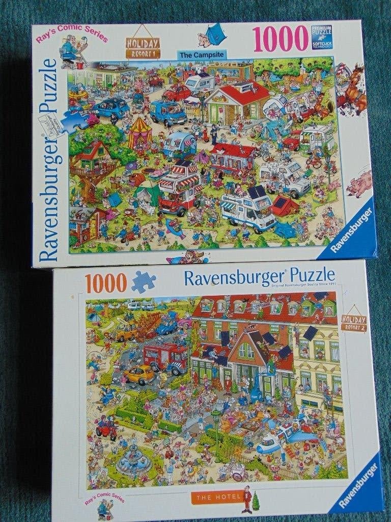 Ravensburger Holiday Resort 1 en 2 1000 stukjes, Ophalen of Verzenden, 500 t/m 1500 stukjes, Zo goed als nieuw, Legpuzzel