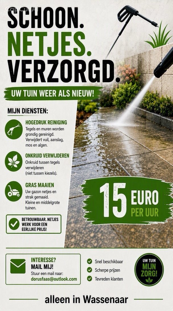 Tuin service in wassenaar, Ophalen, Zo goed als nieuw