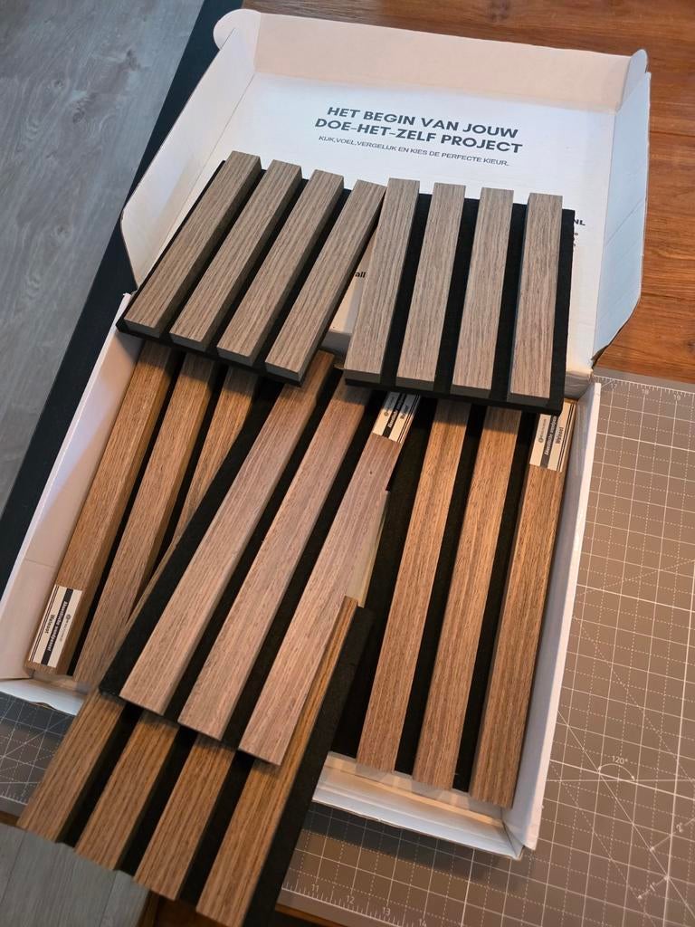 Akoestische wandpanelen stalen (diverse kleuren), Ophalen of Verzenden, Zo goed als nieuw