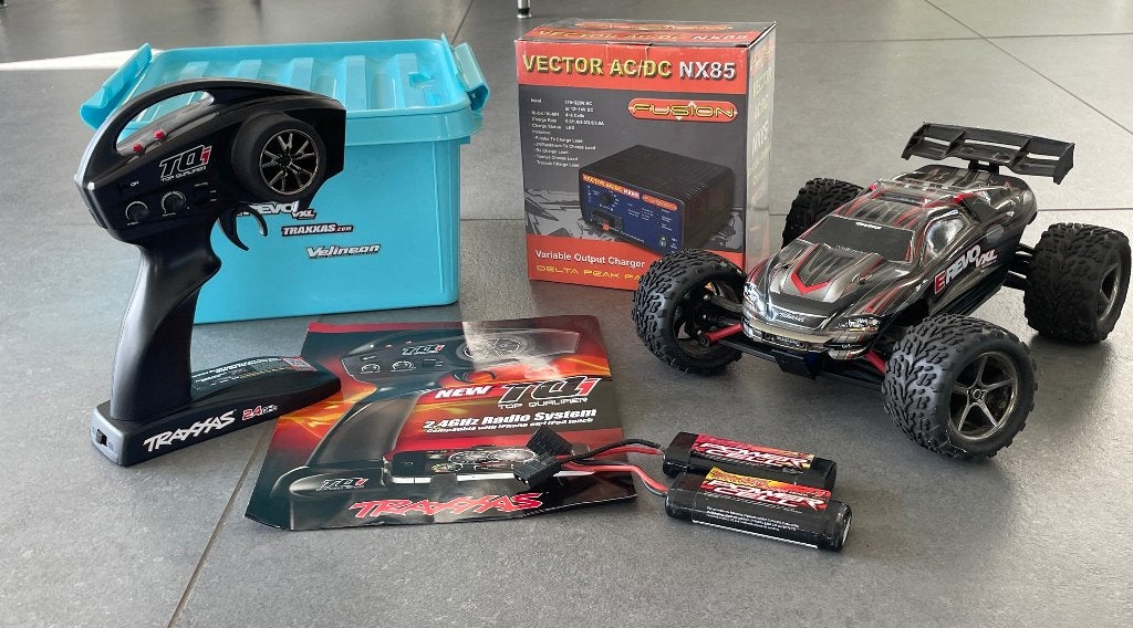 Traxxas E-Revo, Ophalen of Verzenden, Gebruikt, Elektro, Auto offroad