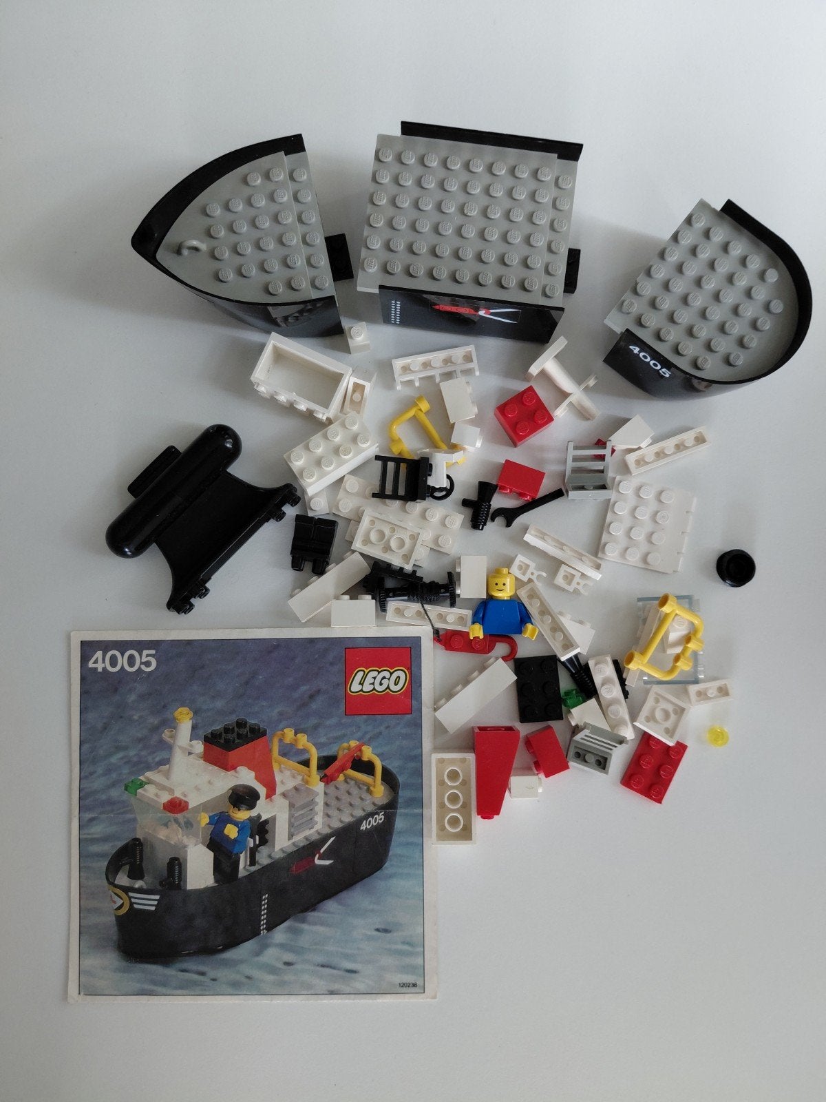LEGO 4005 Boot met instructies - Vintage set, Gebruikt, Lego, Ophalen of Verzenden, Inclusief instructies