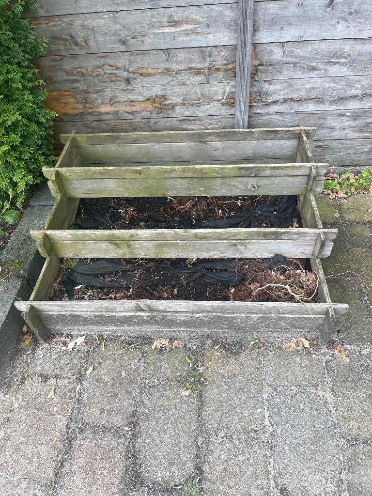 Bak voor kruidentuin of moestuin, Tuin en Terras, Bloembakken en Plantenbakken, Ophalen, Gebruikt, 100 cm of meer, Rechthoekig
