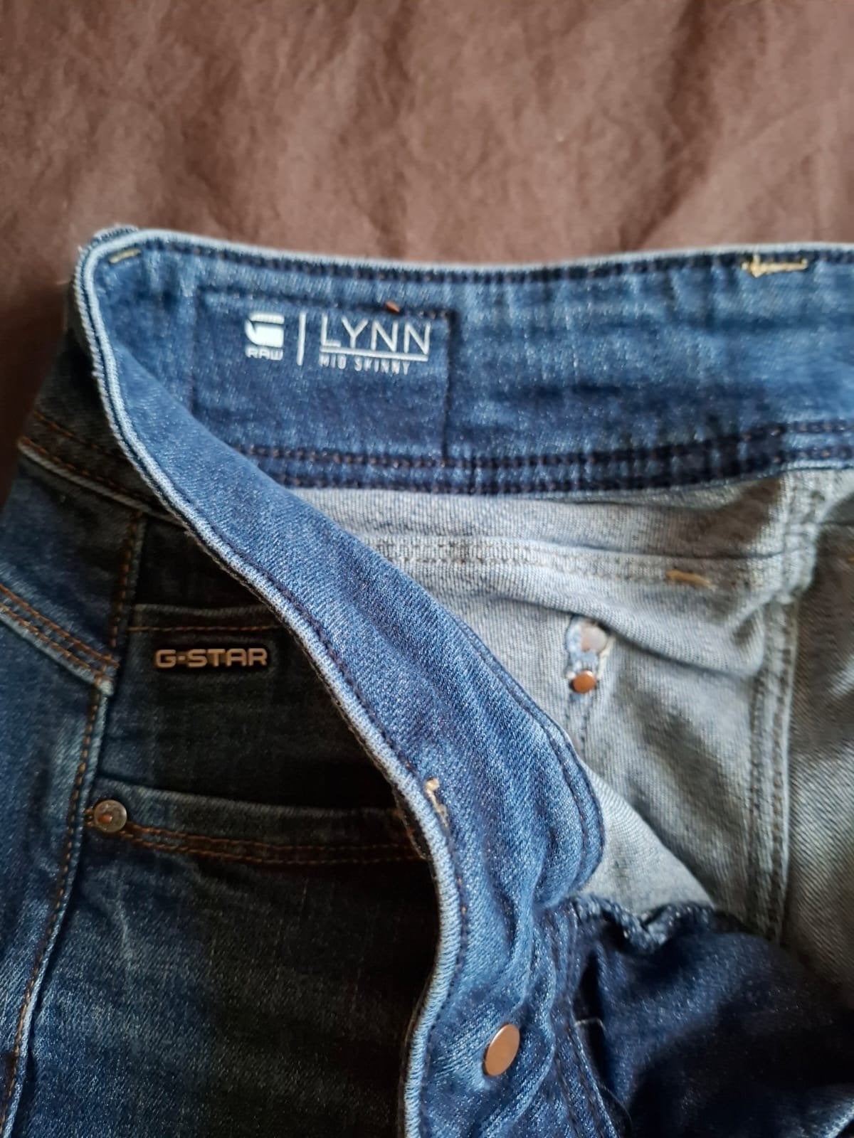 G-Star RAW Lynn Mid Skinny Jeans, Verzenden, Gedragen, Blauw, W28 - W29 (confectie 36)