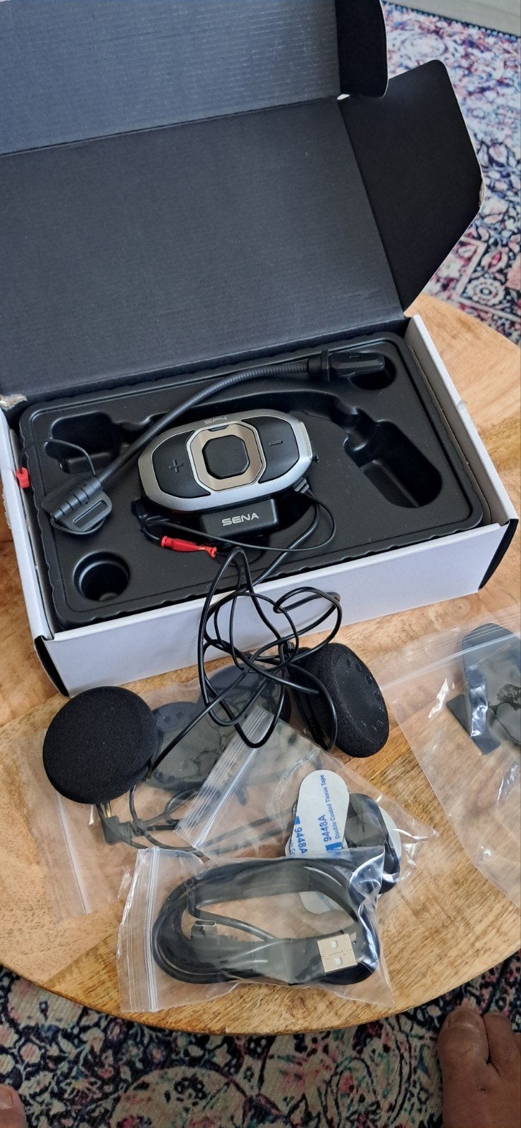 Sena SF4 Motorcycle Bluetooth Communicatiesysteem Nieuwstaat, Motoren, Ophalen of Verzenden