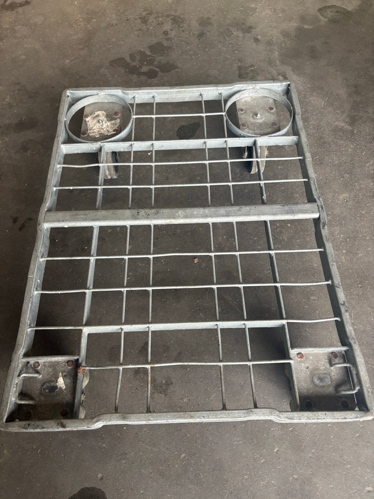 Robuuste transportkar met wielen - Ideaal voor zware lasten, Doe-het-zelf en Verbouw, Transportwagens, Ophalen of Verzenden, Gebruikt