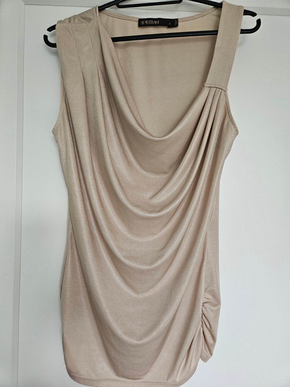 gouden top Supertrash, Kleding | Dames, Tops, Supertrash, Verzenden, Zwart, Zo goed als nieuw