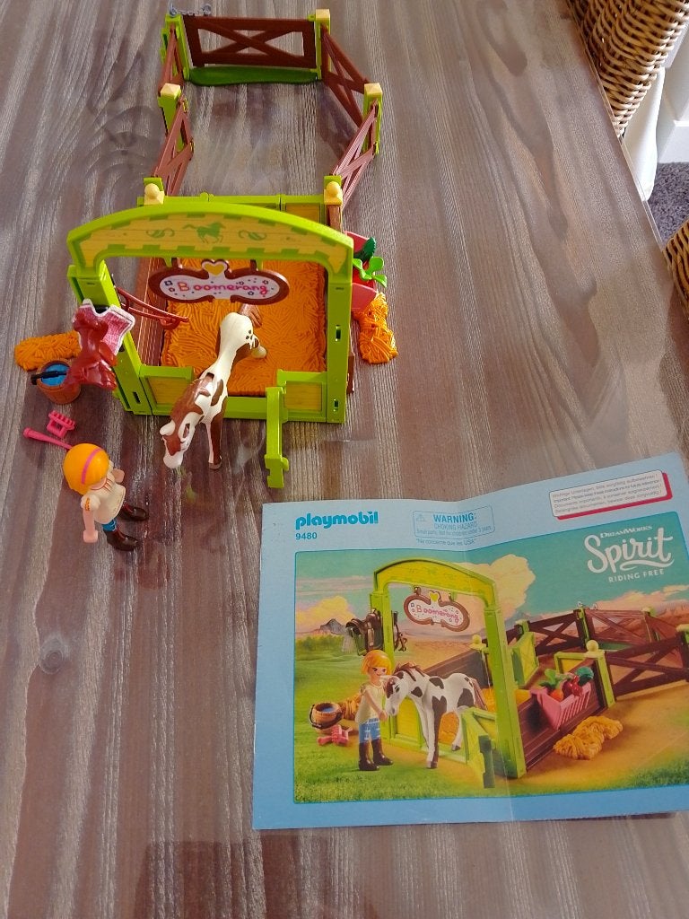Playmobil 9480 Spirit Abigail met Boomerang met paardenbox, Ophalen of Verzenden, Zo goed als nieuw