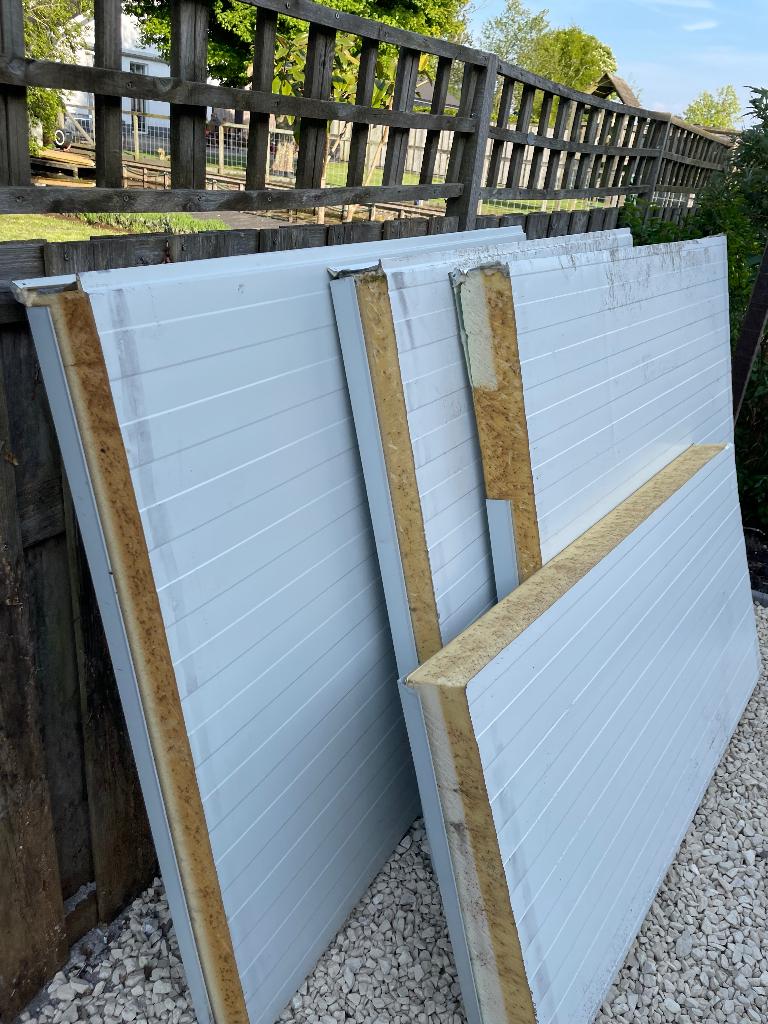Sandwichpanelen, Doe-het-zelf en Verbouw, Platen en Panelen, Ophalen, Gebruikt, Overige materialen, 100 mm of meer