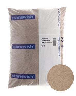Stonewish voegzand 1-2 mm 25 kg, Ophalen, Nieuw