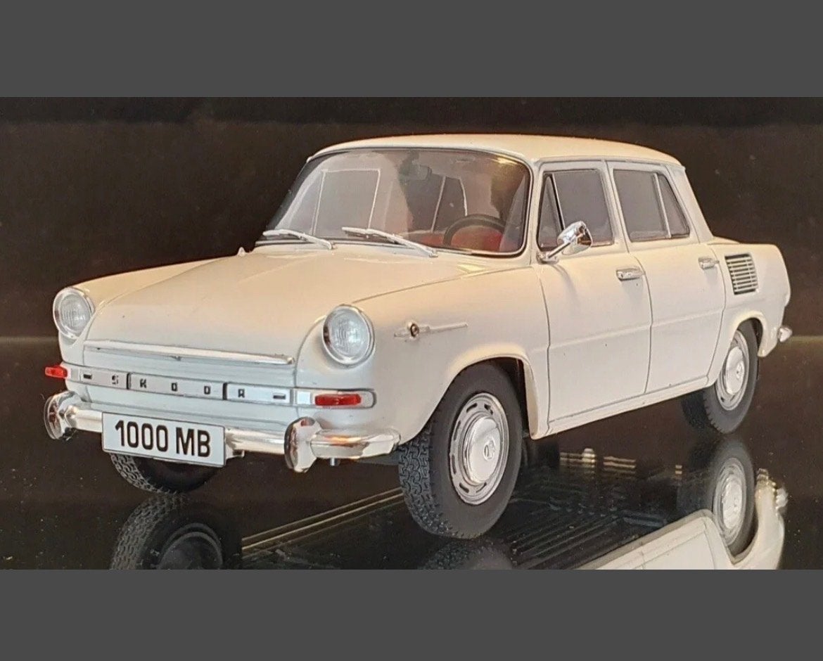 Skoda 1000 MB Whitebox 1:24, Ophalen of Verzenden, Nieuw, Auto, Overige merken