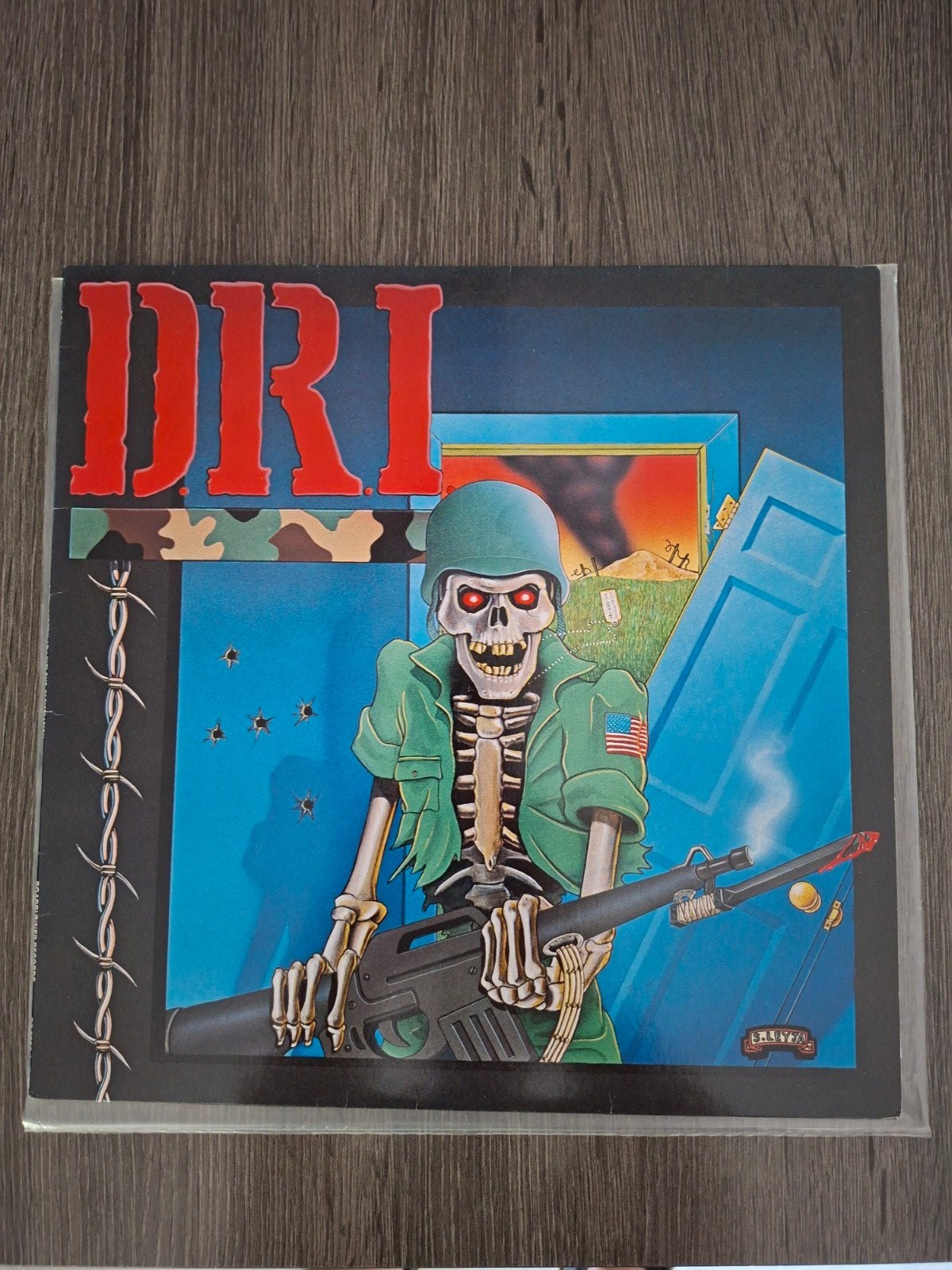 D.R.I.- Dirty rottenlp/Violent pacification. LP, Ophalen of Verzenden, Gebruikt