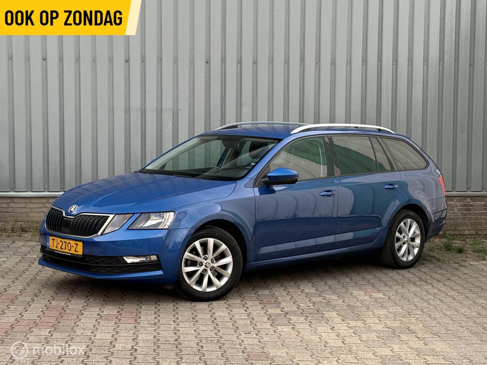Skoda Octavia Combi 1.0TSI | Carplay | PDC | ECC | Station, Stof, Blauw, Origineel Nederlands, Handgeschakeld
