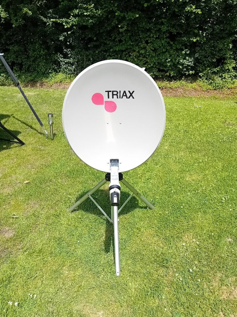 Schotelantenne, Ophalen, Gebruikt