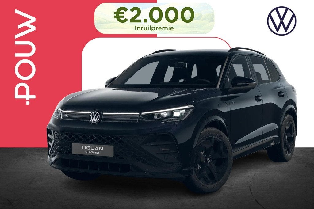 Volkswagen Tiguan 1.5 eHybrid 204pk R-Line | Black Style Pak, 12 maanden, Stof, 1498 cc, 150 min
