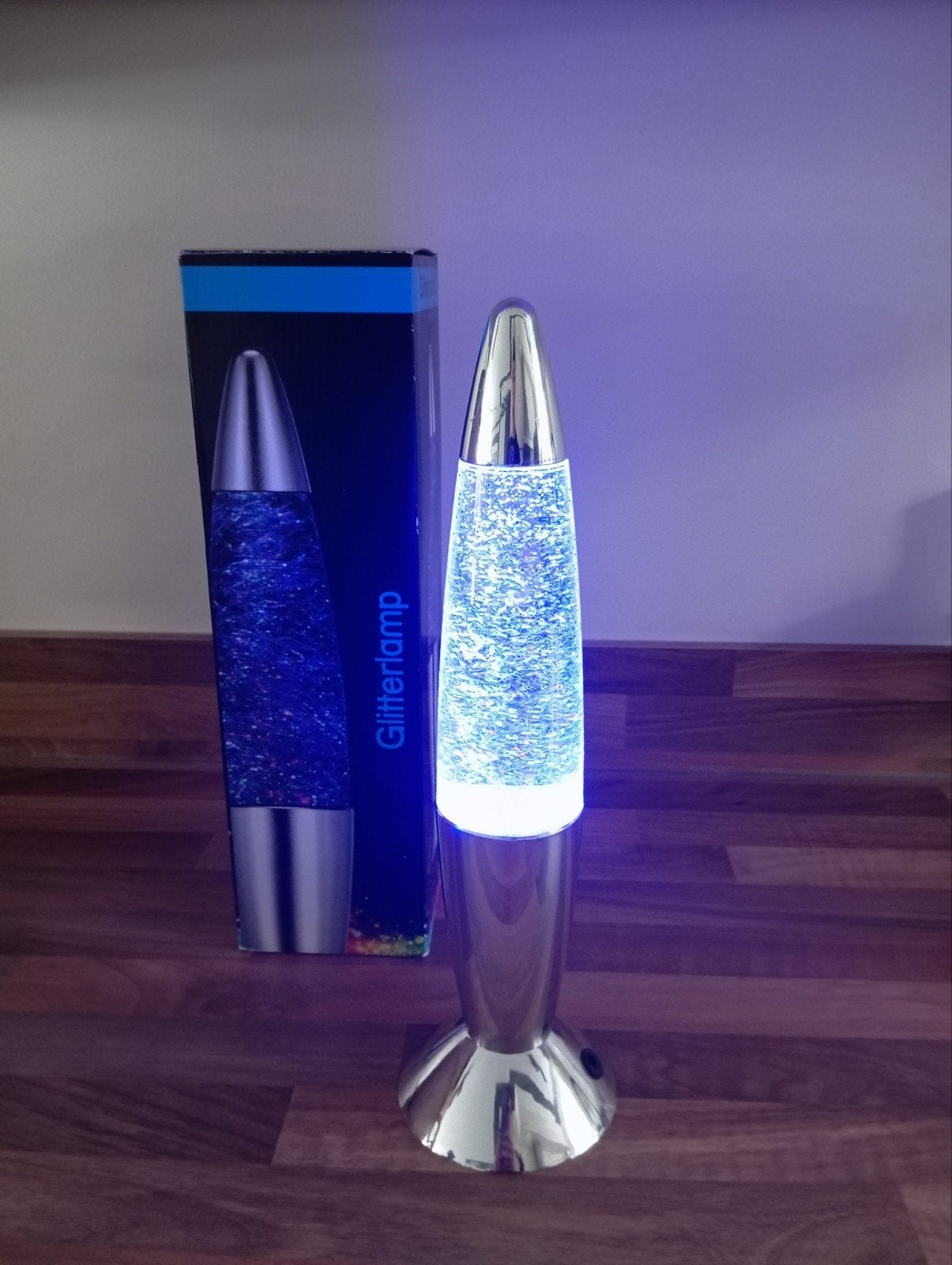 Glitterlamp, Ophalen of Verzenden, Zo goed als nieuw, Meerkleurig, Modern
