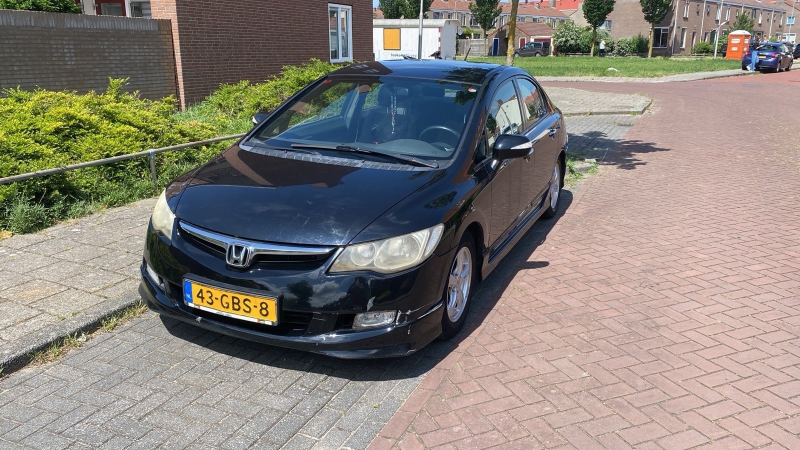 Honda Civic 1.3 Vtec Hybrid 4DR C-tr. 2008 Zwart, Auto's, Honda, Zwart, Origineel Nederlands, 22 km/l, Sedan