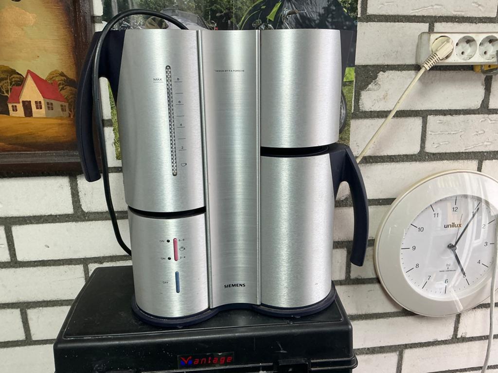 Siemans Porche design Koffie apparat, Ophalen, Afneembaar waterreservoir, Koffiemachine, Gemalen koffie