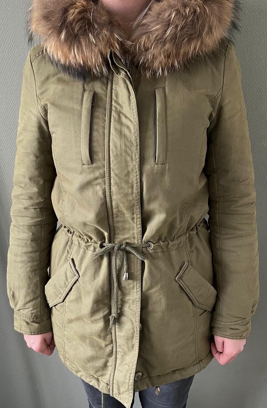 IQ+ Berlin parka met bontkraag en voering, Maat 38/40 (M), IQ+ Berlin, Ophalen of Verzenden, Zo goed als nieuw