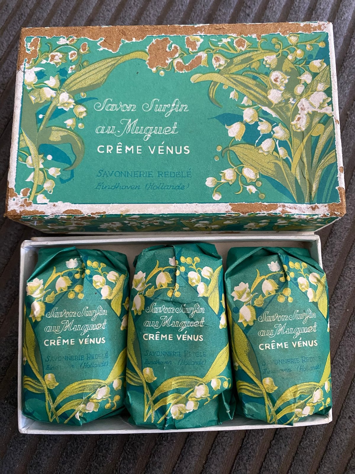 Vintage Savon Surfin au Muguet Crème Vénus zeep (3 stuks), Ophalen of Verzenden