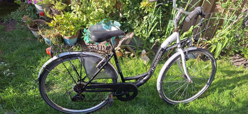 Hollandia Dutch fiets, Fietsen en Brommers, Fietsen | Dames | Damesfietsen, Gebruikt, Velgrem, Versnellingen, 50 tot 53 cm