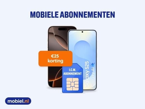 € 25 korting op een abonnement bij mobielnl, Tickets en Kaartjes, Drie personen of meer, Kortingsbon