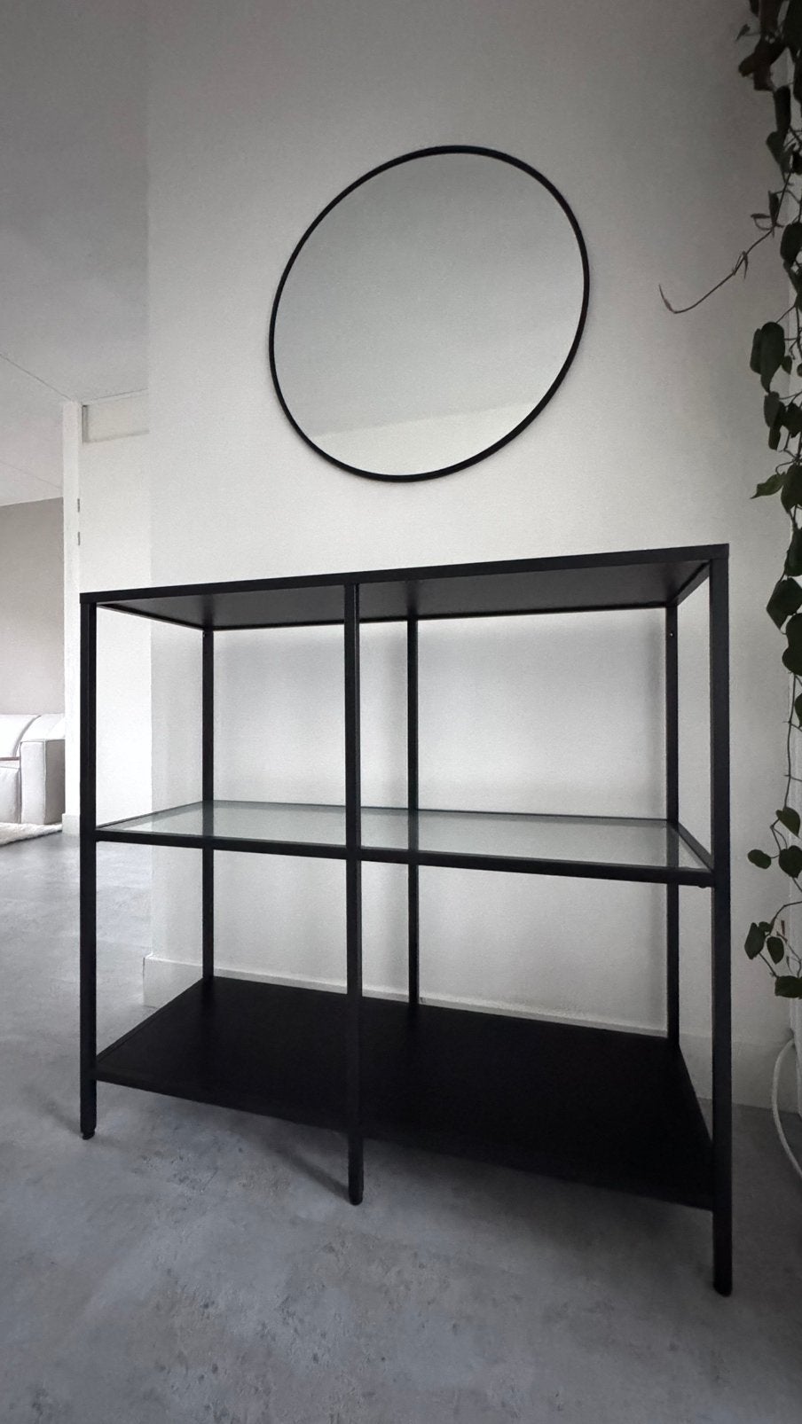 Zwarte IKEA stellingkast, Ophalen of Verzenden, Zo goed als nieuw
