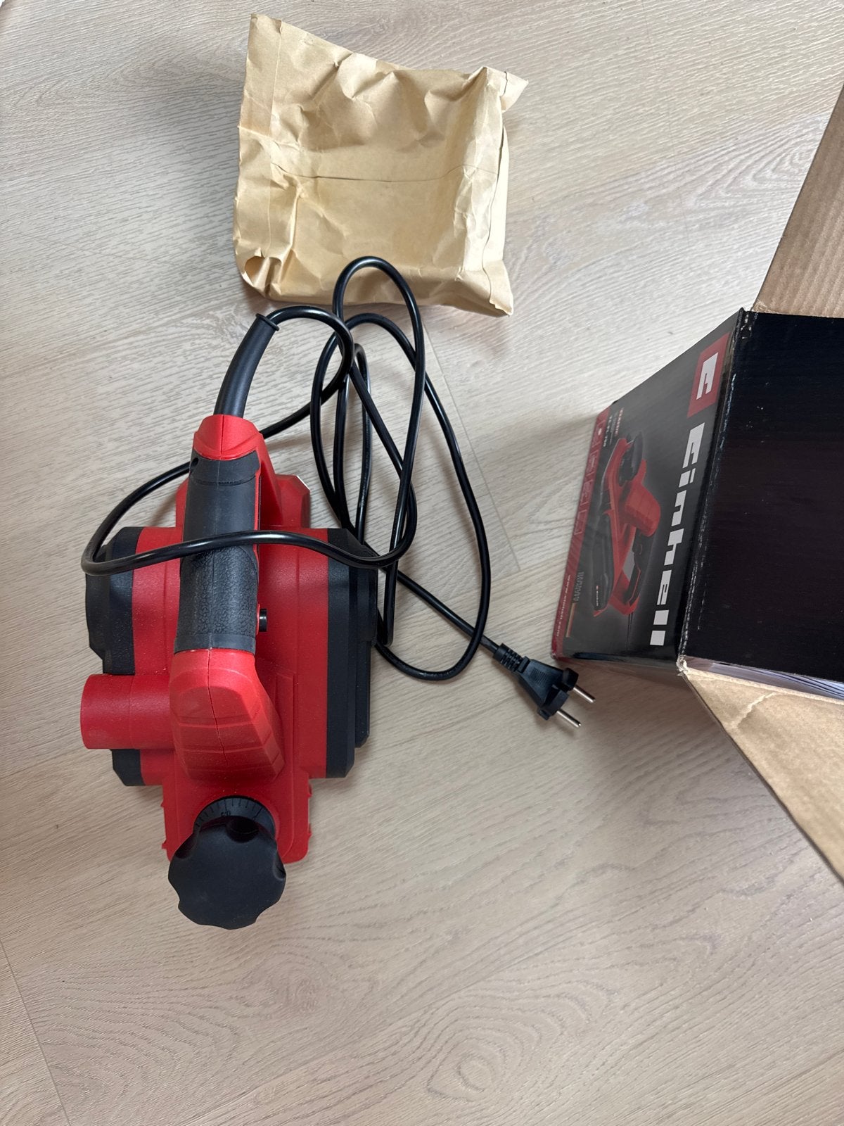 Einhell TC-PL 750 schaafmachine - in doos, Ophalen of Verzenden, Zo goed als nieuw