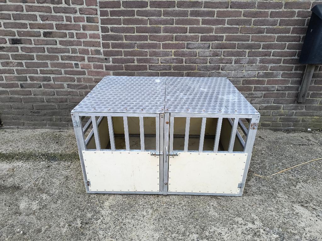 Dubbele reisbench voor honden, Dieren en Toebehoren, Ophalen, Gebruikt