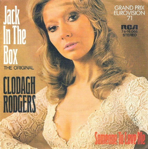 Eurovision Single (1971) Clodagh Rodgers - Jack in the Box., Ophalen, Gebruikt, Pop, 7 inch