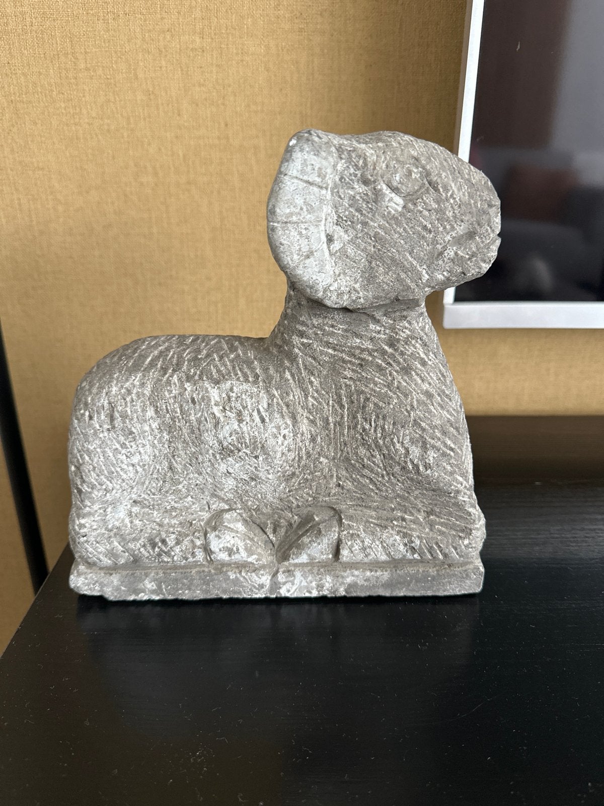 Stenen Ram Beeld - Z.G.A.N., Ophalen, Zoogdier, 20 - 50 cm, Steen of Keramiek