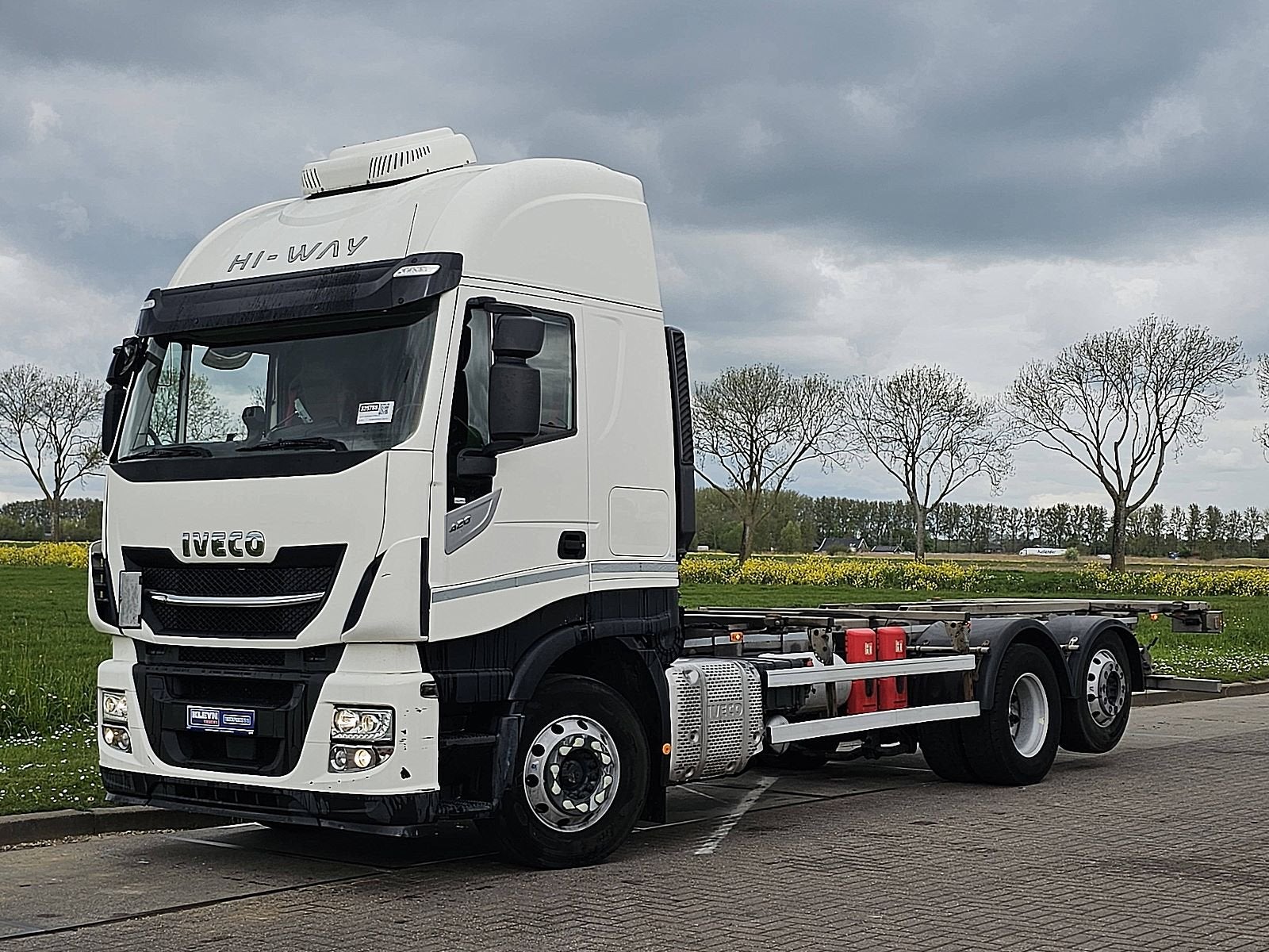 IVECO AS260S42 STRALIS 6x2 intarder alcoa's, Automaat, Euro 6, Iveco, Wit