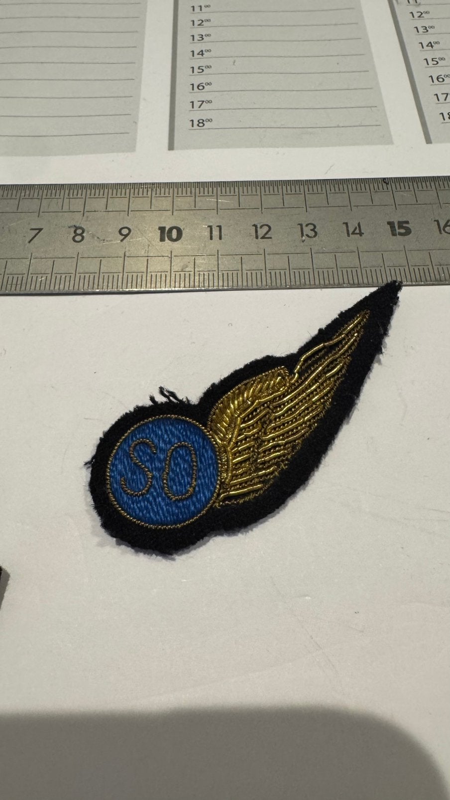 Vliegerwing halve wing MLD sensoroperator gouddraad, Ophalen of Verzenden, Luchtmacht, Nederland, Embleem of Badge