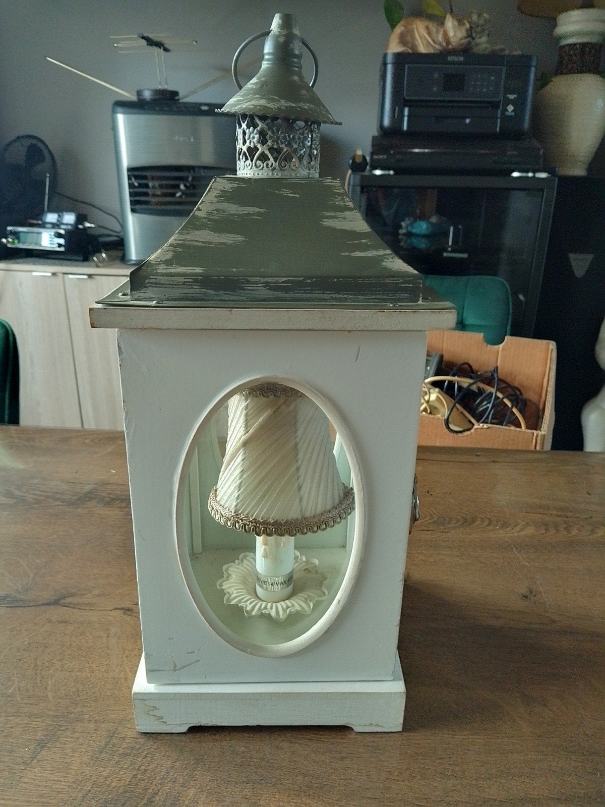 Windlicht met lampje op stroom, Ophalen, Windlicht