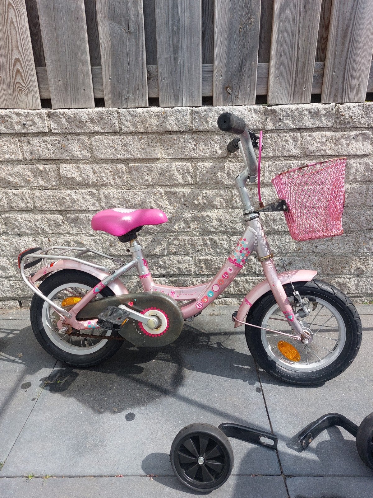 kinderfiets met zijwieltjes, Ophalen, Terugtraprem, Zijwieltjes, Gebruikt