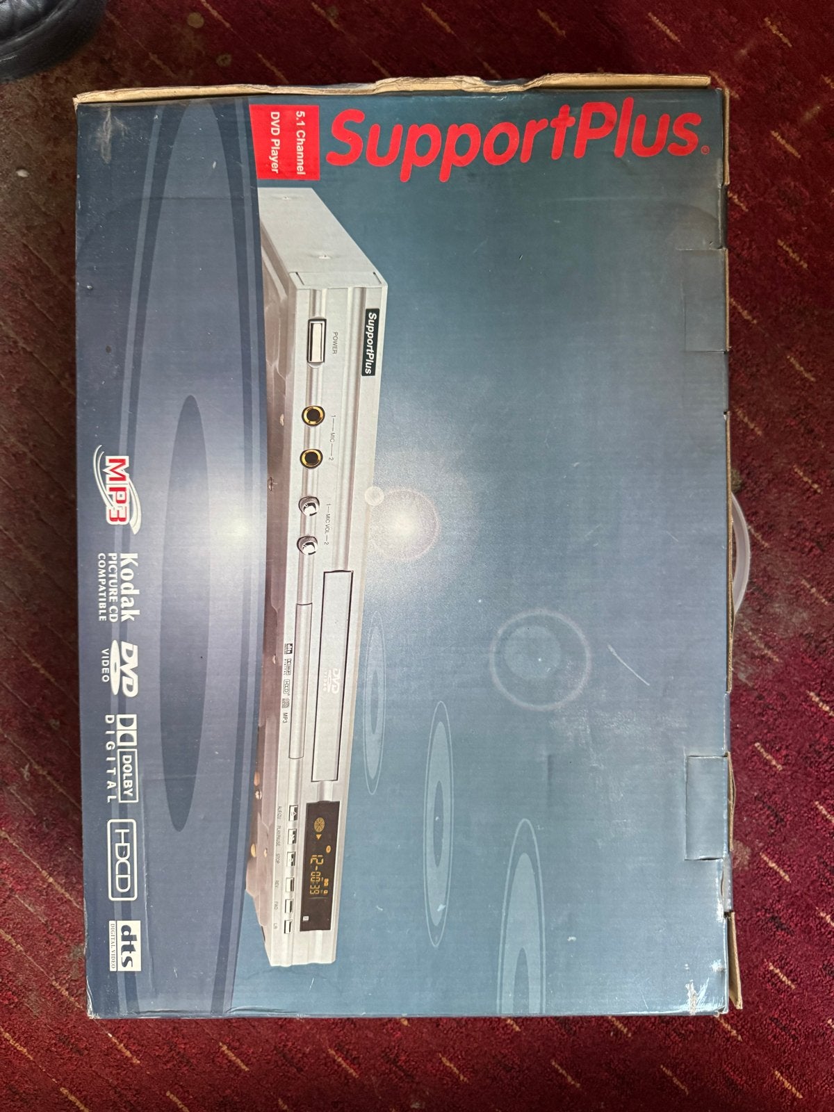 SupportPlus 5.1 Kanaals DVD Speler - MP3/Kodak/Dolby/DTS, Audio, Tv en Foto, Dvd-spelers, Nieuw, Dvd-speler, Overige merken, Ophalen of Verzenden