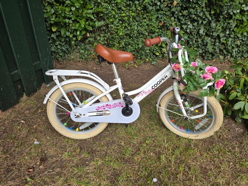 16 inch popal cooper meisjesfiets, Ophalen, Terugtraprem, Gebruikt, Cooper