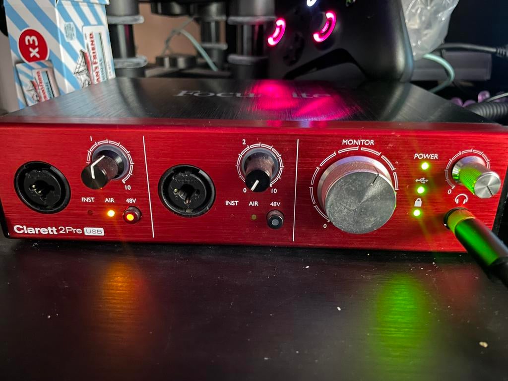 Focusrite clarett 2pre usb., Ophalen, Zo goed als nieuw, Extern, Focusrite