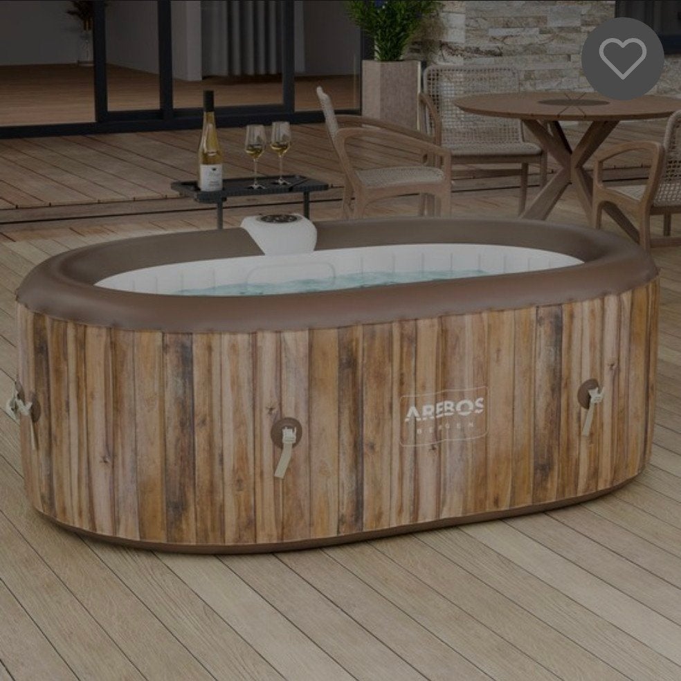 Hottub, Ophalen, Zo goed als nieuw, Afdekzeil, Opblaasbaar