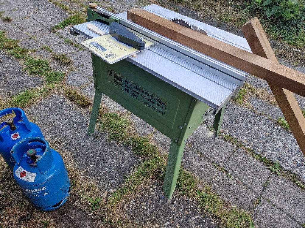 380V Prof precisie zaagtafel Elektra Beckum PK250 Metabo, Doe-het-zelf en Verbouw, Gereedschap | Zaagmachines, Ophalen, Elektra Beckum / Metabo