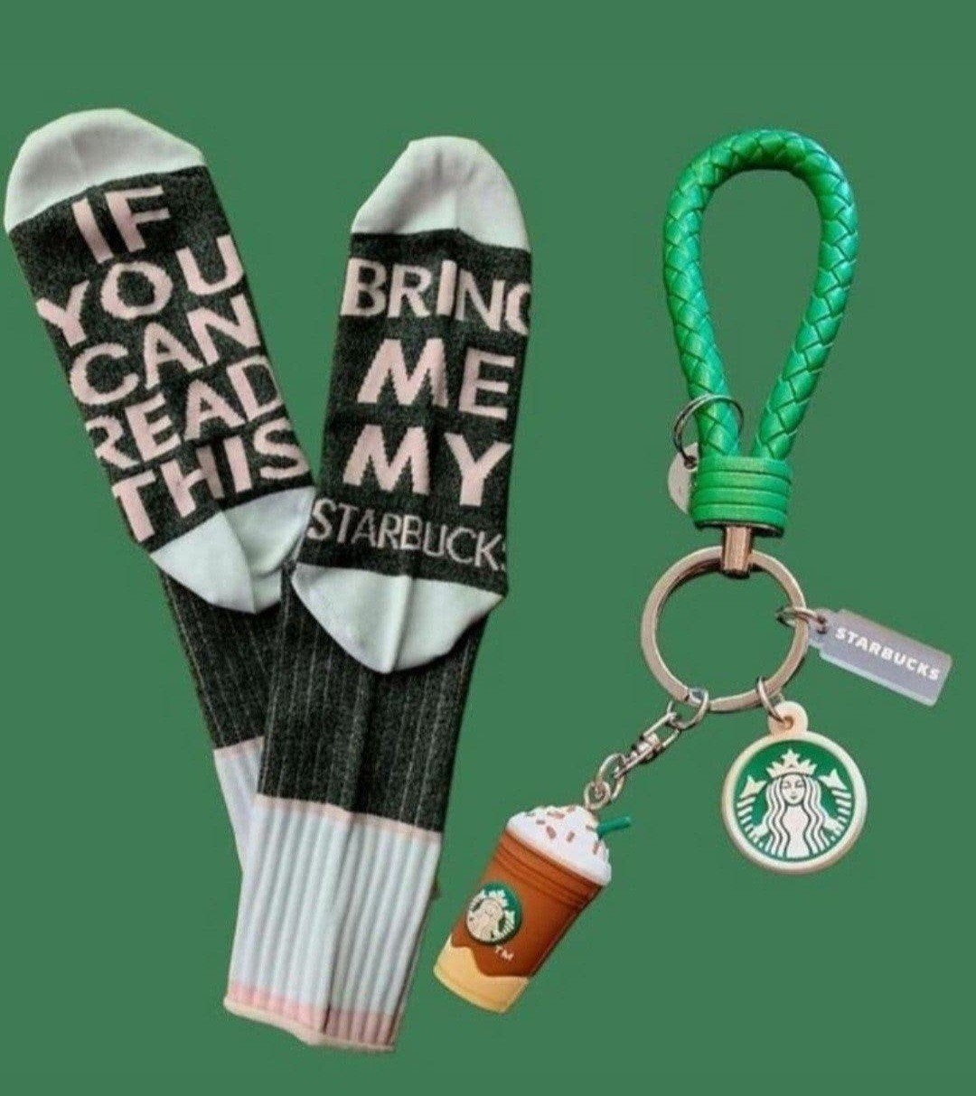 STARBUCKS SOKKEN + SLEUTELHANGER STARBUCKS, Ophalen of Verzenden, Nieuw